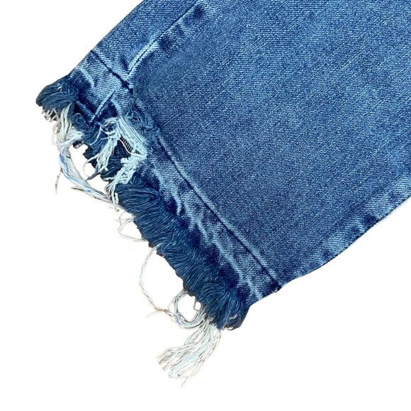 NWT Free People Dylan High Rise Button Front Cropped Blue Jeans Women’s Size 24 - Picture 8 of 13